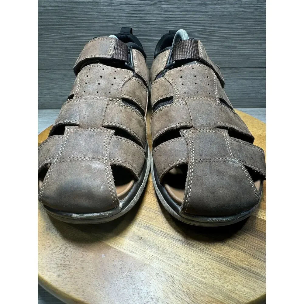 Florsheim Voyage Fisherman Brown Sandals Men's Size 11 11975-215
